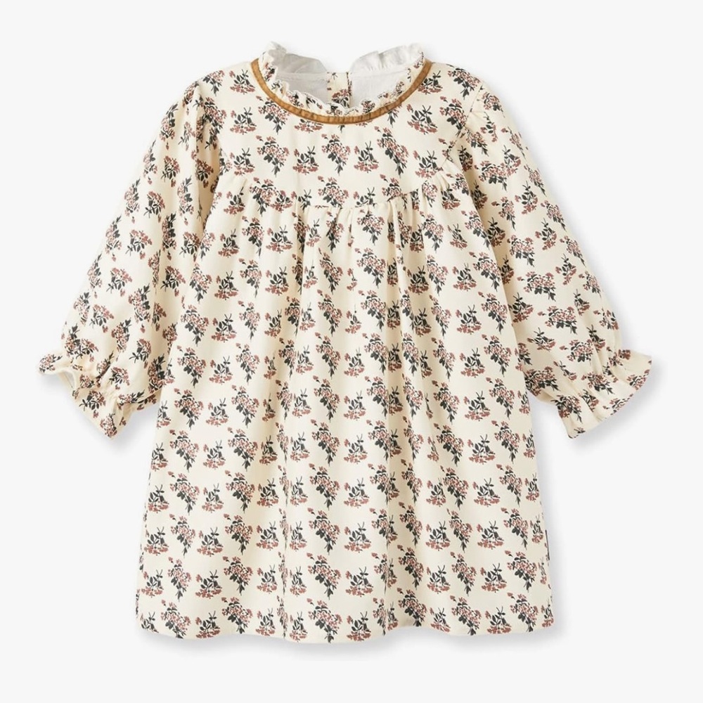 NWT - Floral Cream Dress